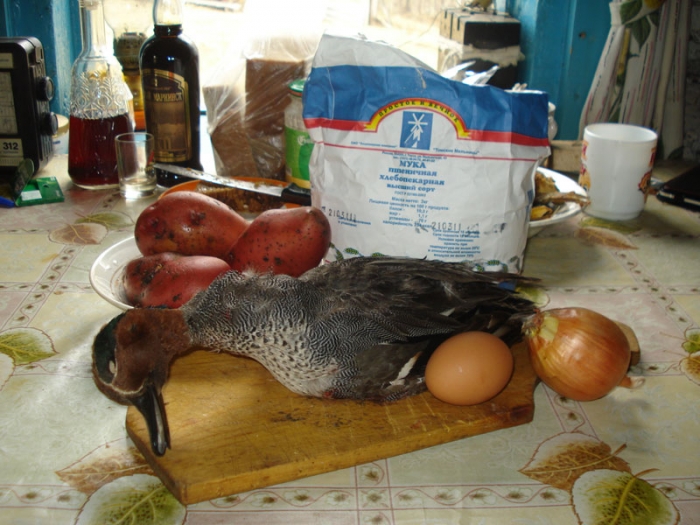 Суп из дикой утки с домашней лапшой. Аффтар: Изя