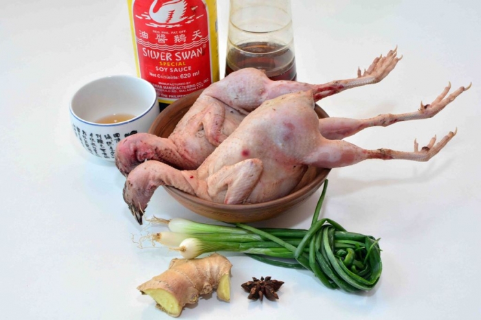 По мотивам simmered pigeon in soy sauce. Аффтор: Жук
