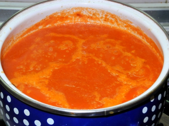 Папрично-чесночный запечёный суп с лимонным песто. Афтар: Детыч