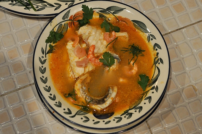 Густой рыбный суп от Тона