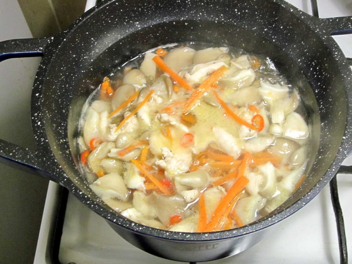 Остро-кислый суп с курицей и жареные пирожки Далянь. Афтар: Магучий