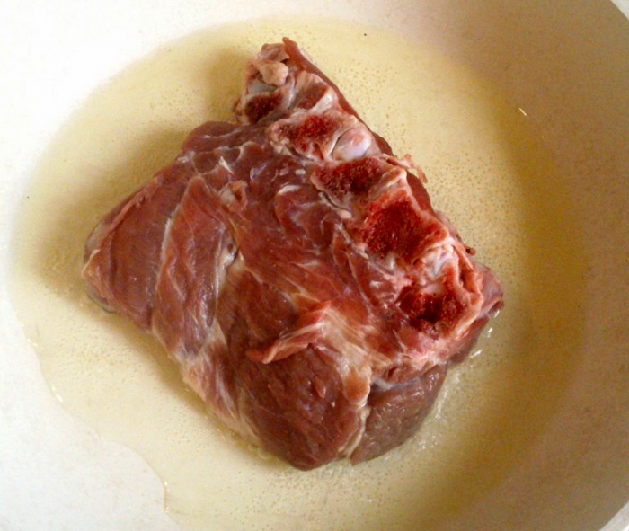 Мясо барана под мясом фундука на мясе малины с мясом манго. Не конкурсное. Афтар: Тили