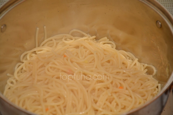Spaghetti al Granchio. Или, попросту, макарохи с мясом краба