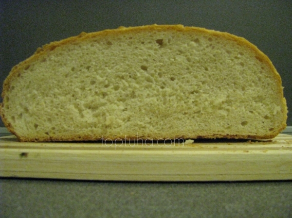 Хлеб домашний на хмелевой закваске.