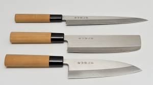 продано. Набор японских ножей - сашими, усуба и дэба