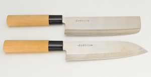 Набор японских ножей - усуба и сантоку