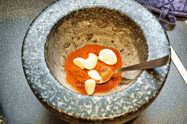Скумбрия с картофелем и соусом винегрет (Пумбрия с винегретом)