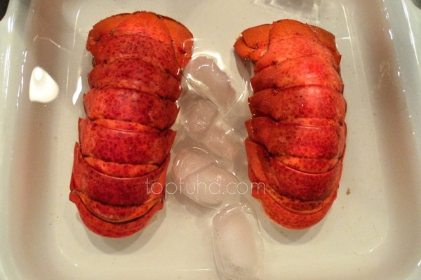Фаршированный (типа крутой) хвост лобстера. Stuffed lobster tail. (Мясо хвоста)